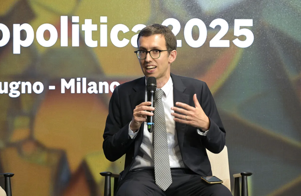 Martino Ghielmi durante un intervento a Milano